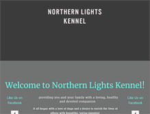 Tablet Screenshot of northernlightskennels.com